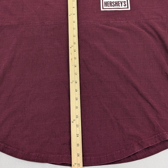 Hersheys Chocolate Long Sleeve Spell Out Purple Tshirt Size XL - Picture 8 of 9